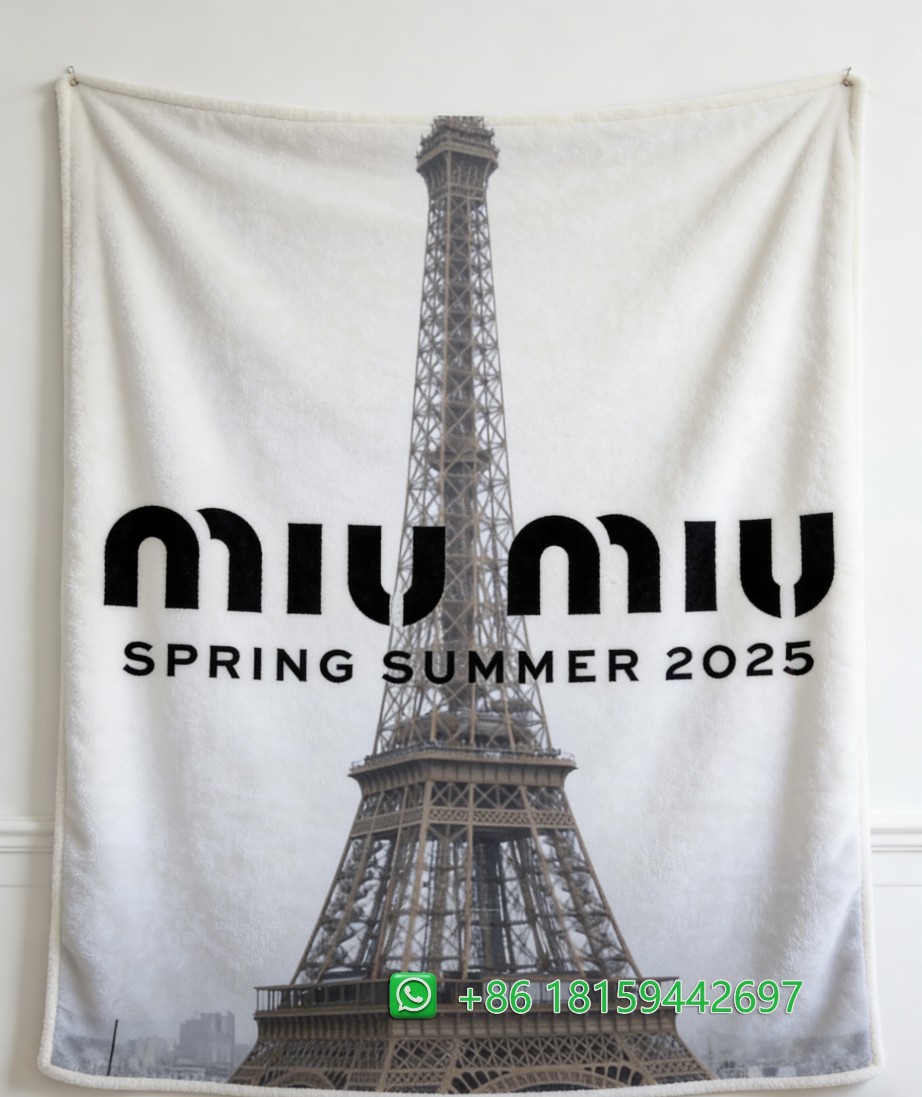 Miumiu Throw Blankets